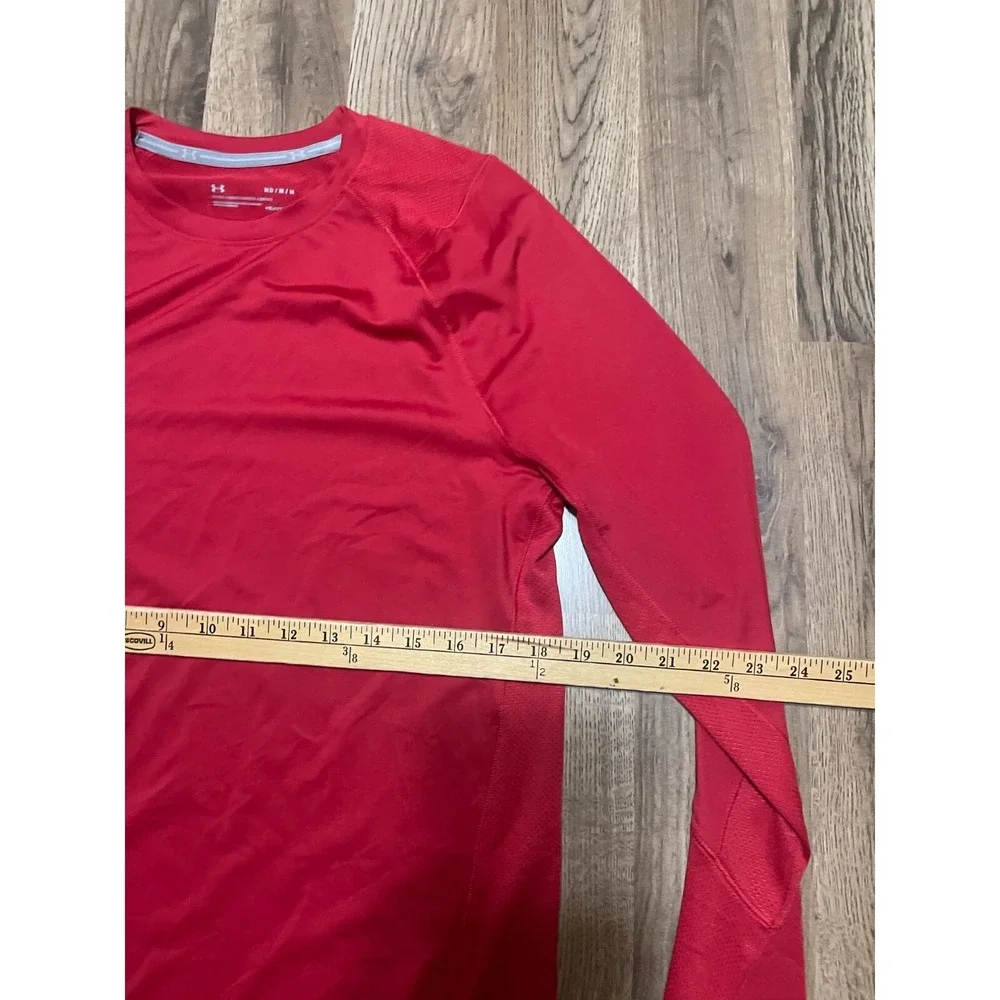 Under armour Shirt, Men's Size Medium, Red, Long Sleeve, MADISON WISCONSIN